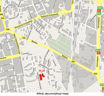 Zespół Szkół nr 1 w&nbsp;Pszczynie - mapa